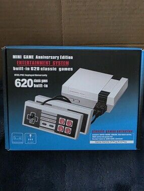 NIB Mini Retro Game Console with Wired Controller - 620 Classic Games Built-In